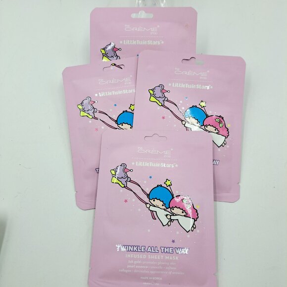 Sanrio Little Twin Stars Twinkle All the Way 24K Gold Infused Sheet Face Masks - Picture 4 of 6